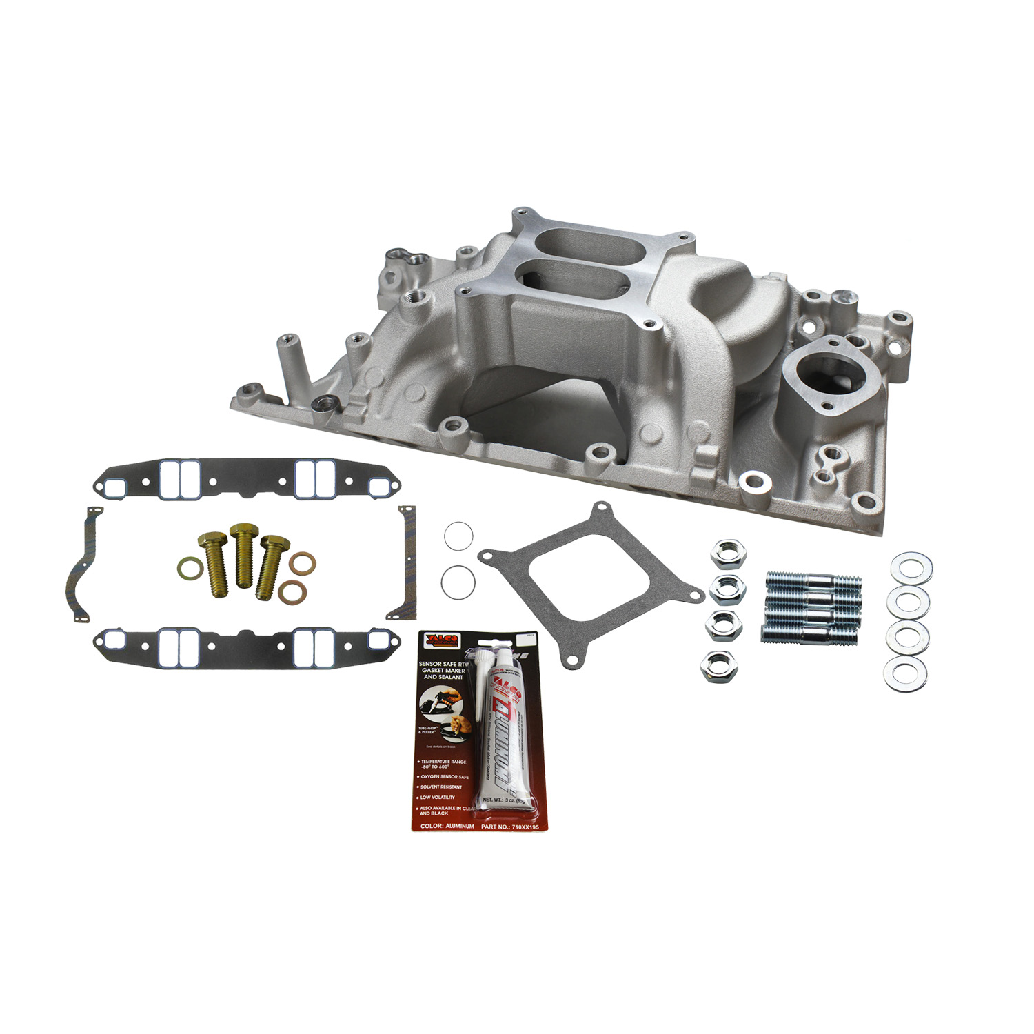 TSP, Air Gap Dual Plane Intake Kit, Dodge/Chrysler SB LA, Satin Finish