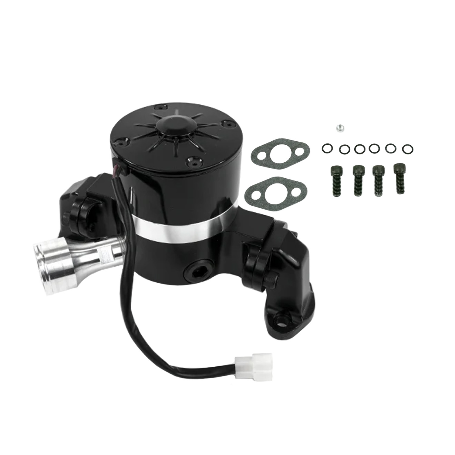TSP, Aluminum Electric Water Pump-Chevy SB 35 GPM, Black