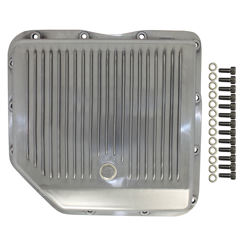 TSP, Cast Aluminum Transmission Pan, GM TH350, Polished Finish