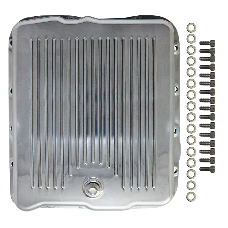 TSP, Cast Aluminum Transmission Pan, GM 700R4/4L60, Polished Finish