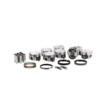 Icon FHR Pistons & Ring Set, SB Chev 350, Dome, 11.8:1