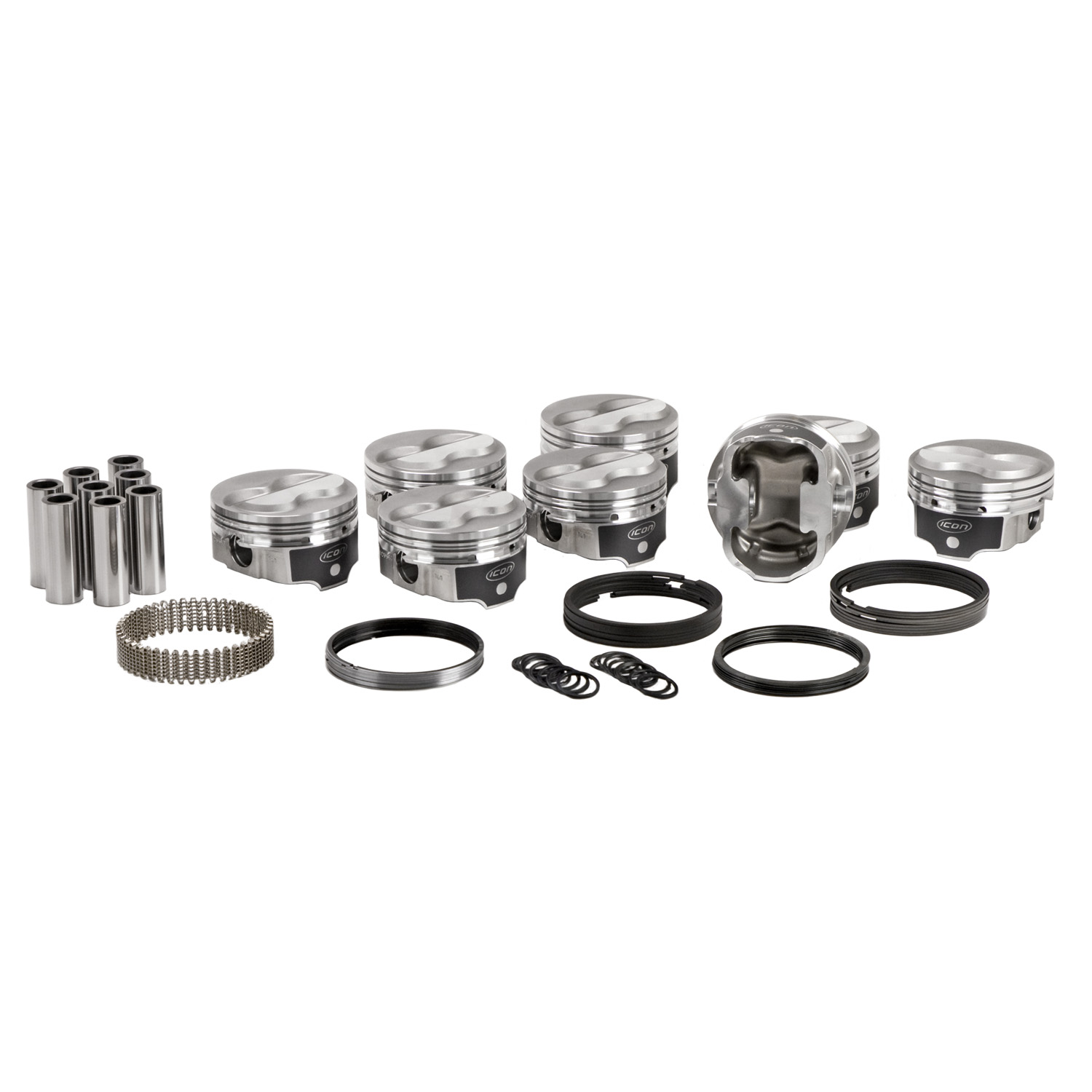 Icon FHR Series Pistons, Chev 400, Dish, 4.165 Bore, 3.750 Stroke, 5.700 Rod