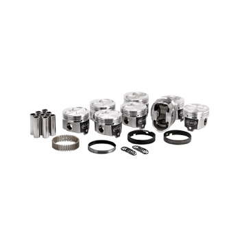 Icon FHR Pistons & Ring Set, Pontiac 400, 4VR Flat Top,