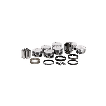 Icon FHR Pistons & Ring Set, Chev 489, Flat Top, 8.6:1 w/119