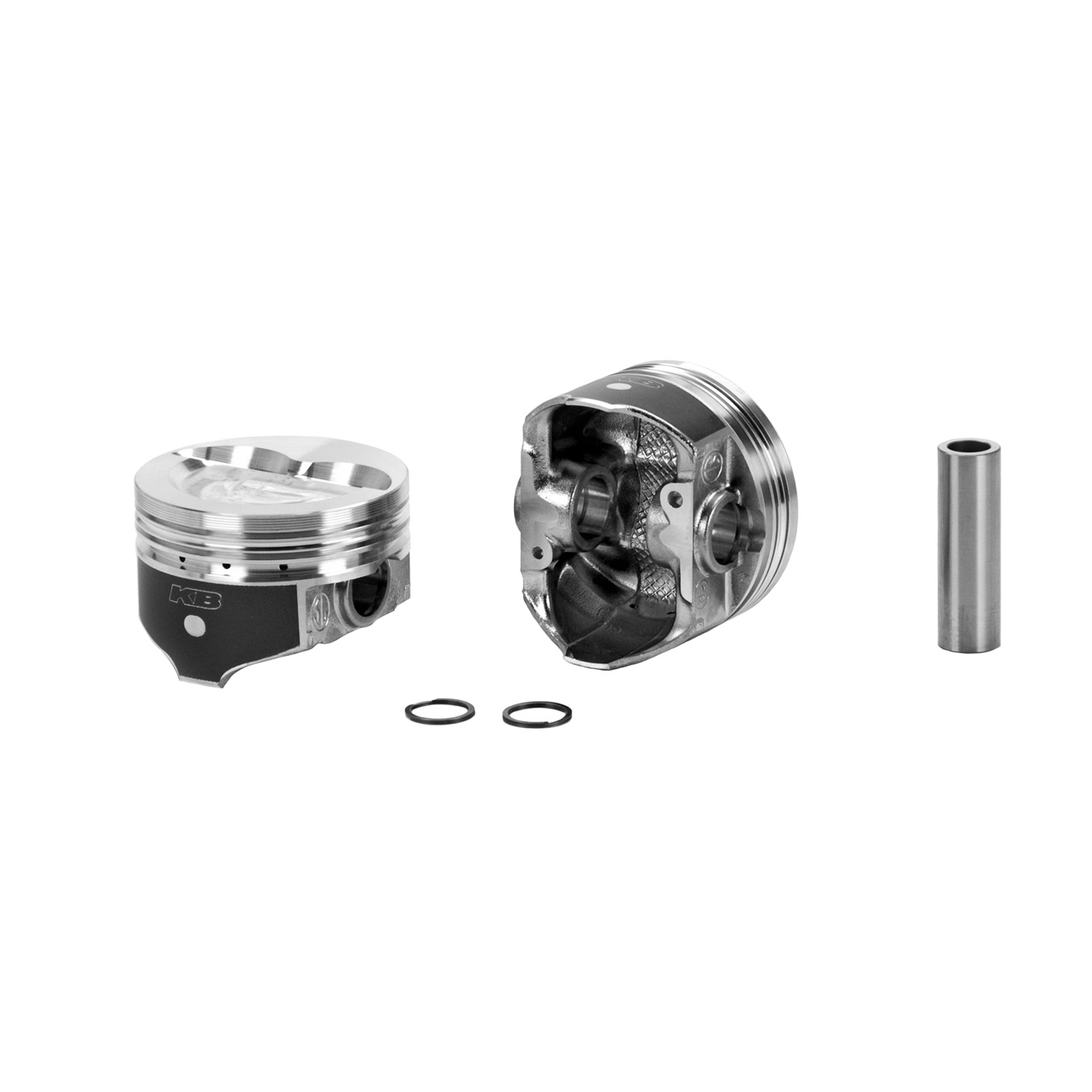 KB Performance Pistons, Hypereutectic Pistons, Chev 350, Dish (D-Cup), 4.030