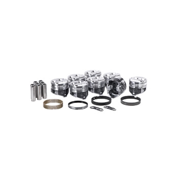 KB Hypereutectic Pistons & Ring Kit, Chev 283, Dome,