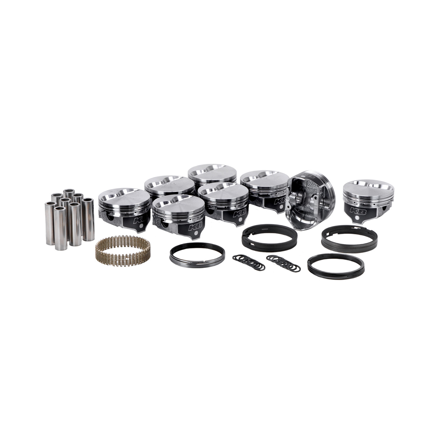 KB Hypereutectic Pistons & Ring Kit, Ford 347, Flat Top