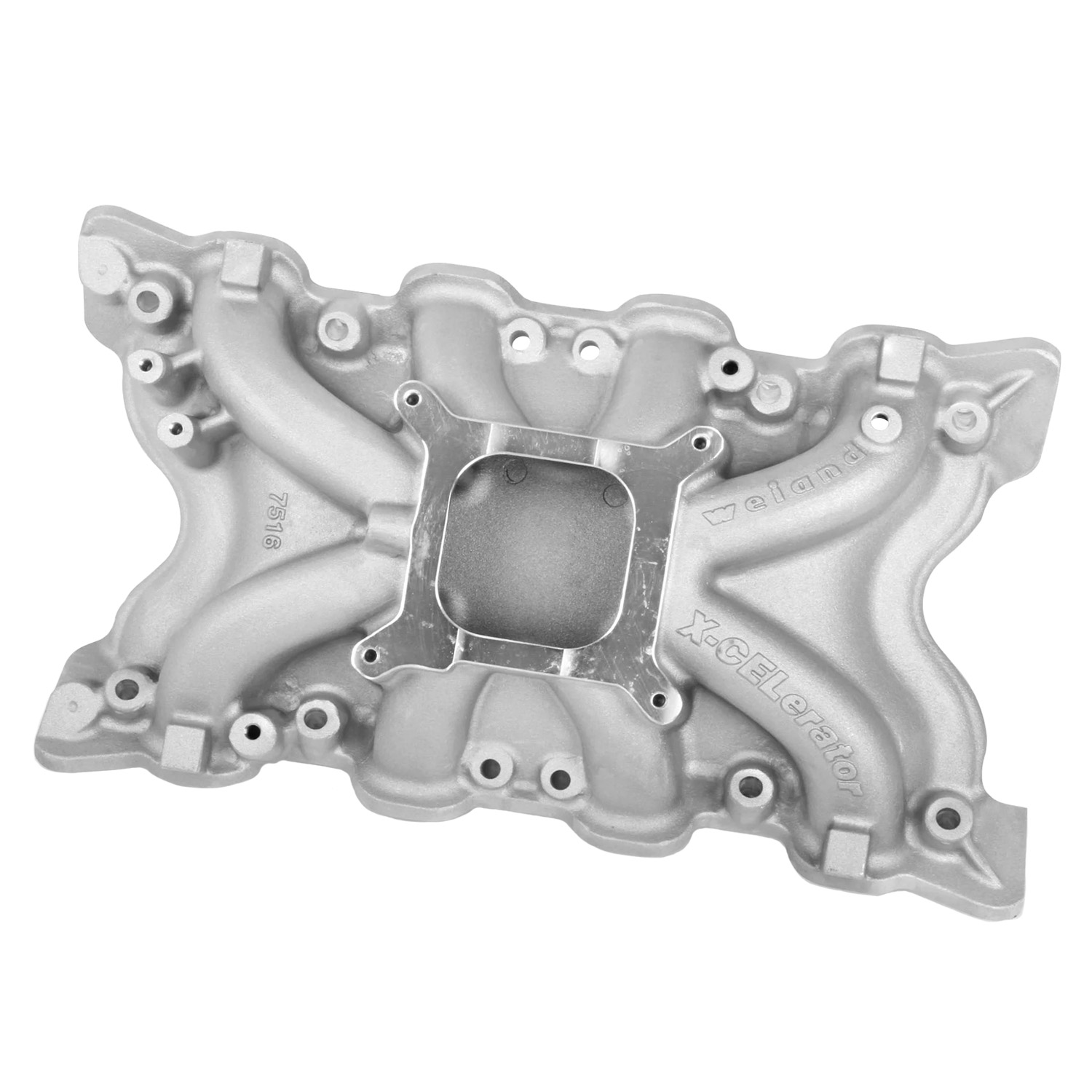 Weiand, Intake Manifold, Ford 351C, 2V, Single Plane, X-Cel, Square Bore