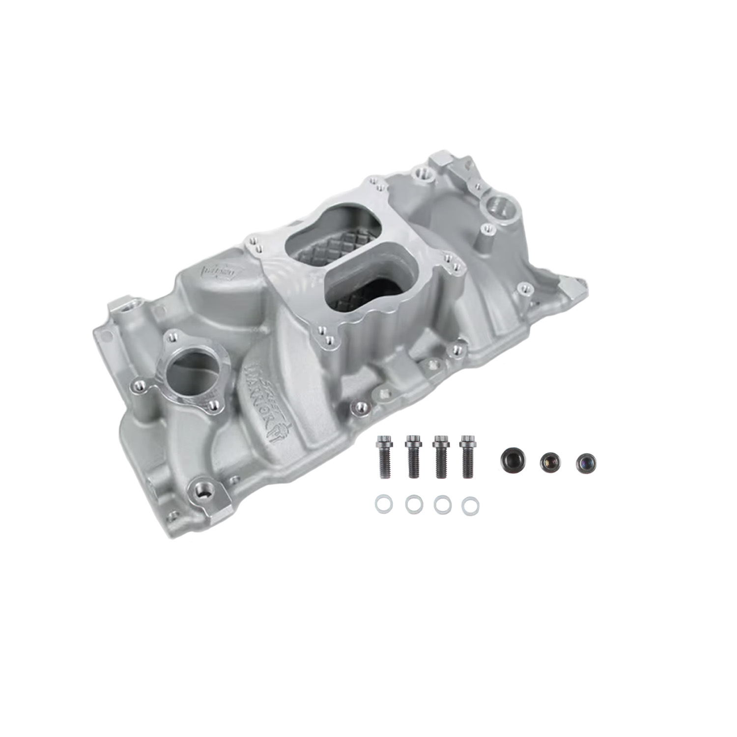 Intake Manifold, SBC Spread Bore, Street Warrior, Dual Plane