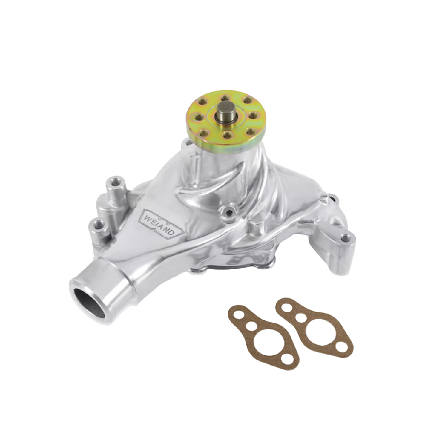 Weiand, Water Pump, Chev SB, Action Plus, Long, Polished