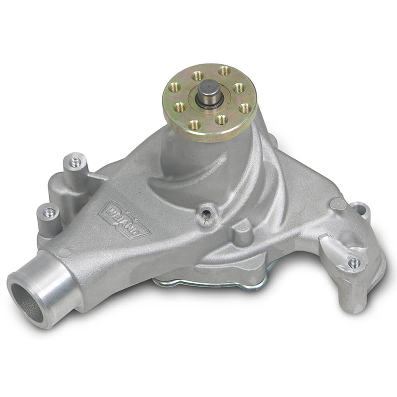 Weiand, Aluminum Water Pump, Chevrolet Small Black, 5/8