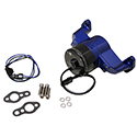 Meziere, Electric Water Pump, Chevrolet Small Block, Aluminum, 35 GPM, 6-8 Amps, Blue, Sold as Each