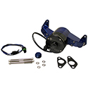 Meziere, Electric Water Pump, Ford Big Block, Aluminum, Blue, 35 GPM, 6-8 Amps, Sold as Each