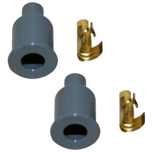 MSD, Replacement Boot & Terminal Kit, Straight Socket, Pair